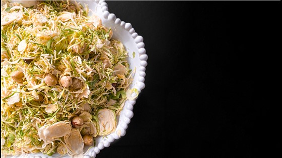 Salad-Raw Grated Brussel Sprout Salad w/Cranberries, Arugula and Hazelnut Large