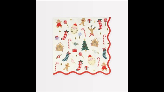 Napkins - Jolly Christmas Large (Pack of 16)