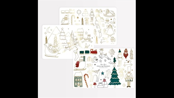 Placemats - Christmas Colouring Activity (Pack of 8 in 2 designs)